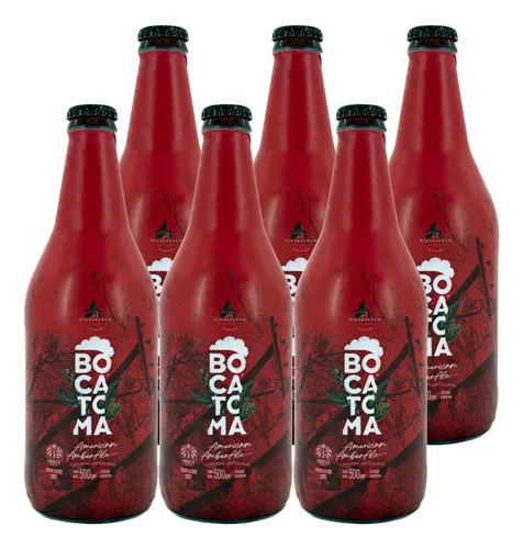 Cerveza Bocatoma Artesanal Amber Ale Roja 500ml X6